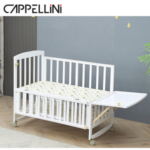 Safety multifunction baby Wood cot crib for sale Kids' Cribs Wooden Pine Baby Cot Baby Crib