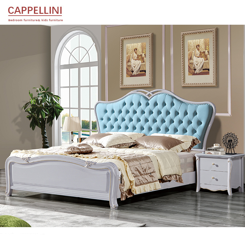 Cappellini bedroom furniture upholstered with storage with nightstand set luxury king size bed classic