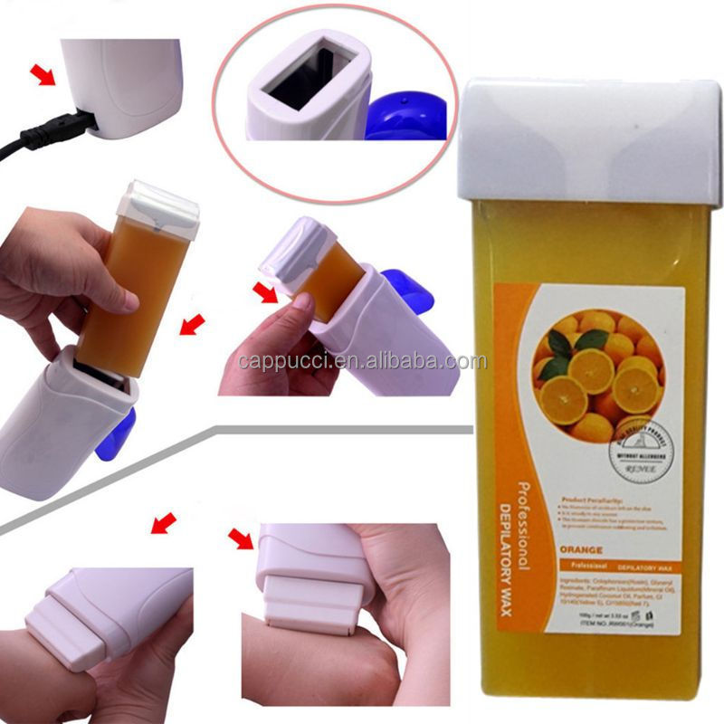 Hot Sale Roll On Wax Roller 100ml Cartridge Wax Roll On For Hair Removal Refillable Depilatory Roll On Wax Cartridge