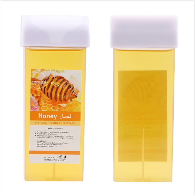 Factory Supply painless 100ml roll on cartridge wax for depilation High quality roll-on wax cartridges for hair removal