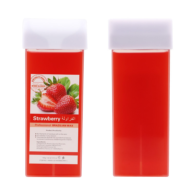 Factory Supply painless 100ml roll on cartridge wax for depilation High quality roll-on wax cartridges for hair removal