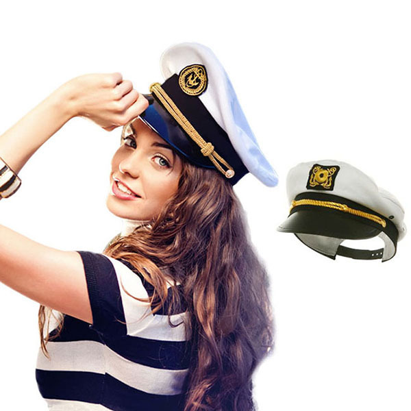 Wholesale oem personalized unisex captain sailor hats custom sailor caps