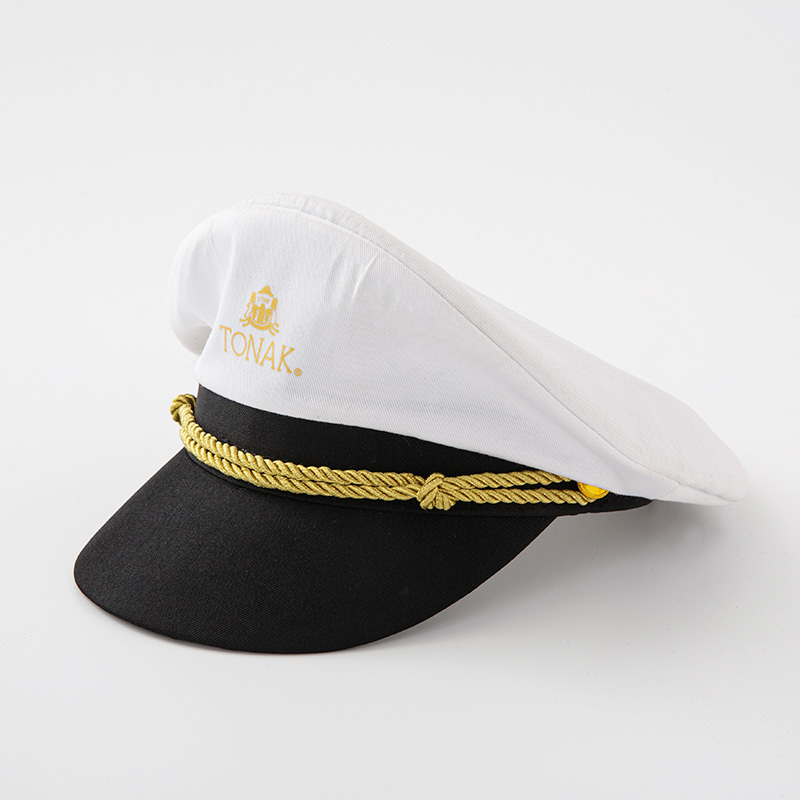 Fancy cosplay hat accessories military hats white captain sailor hat navy marine