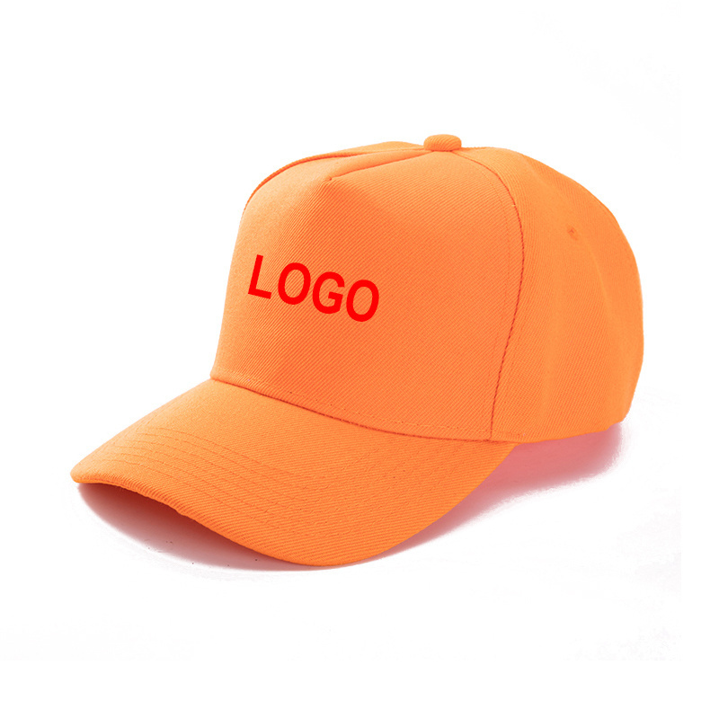 2022 new letter P baseball hat orange wild peaked cap men cap girls soft top sports