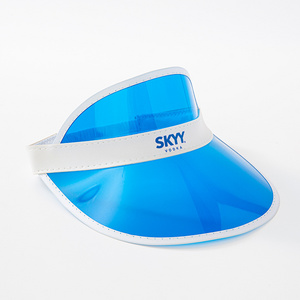 Unisex Plastic PVC Sun Visor Cap Hat Stylish and Sun-Smart for Travel Logo Printing Available