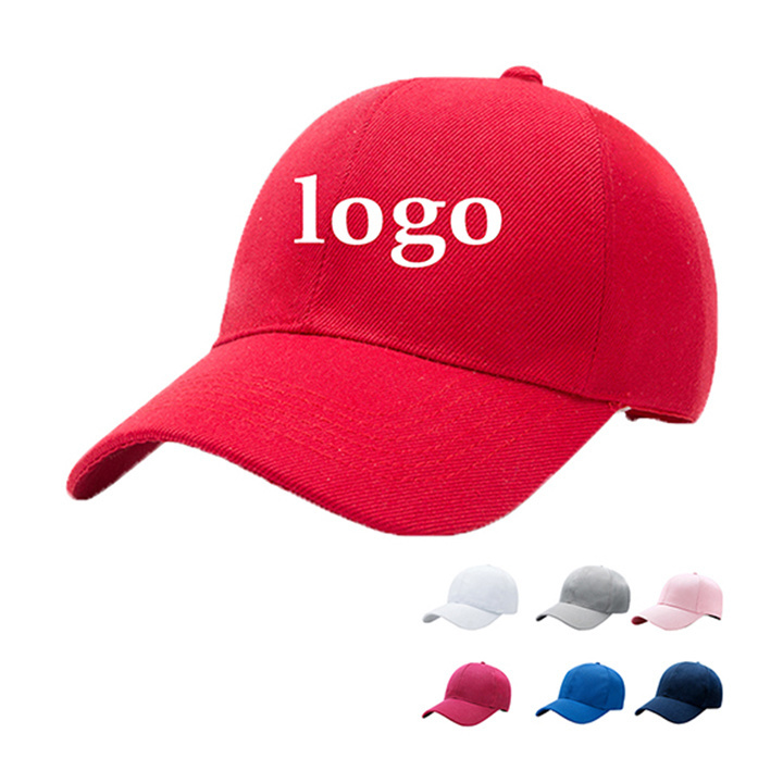 High Quality  Baseball Cap Plain Flat Brim Cheap Cap Without Logo