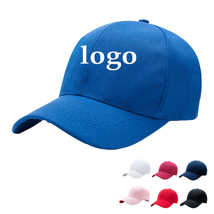 High Quality  Baseball Cap Plain Flat Brim Cheap Cap Without Logo