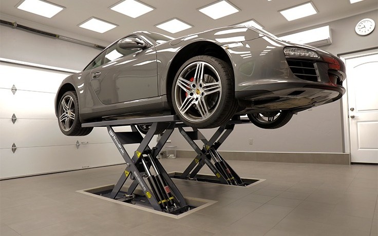 CE certification mid rise scissor car lift