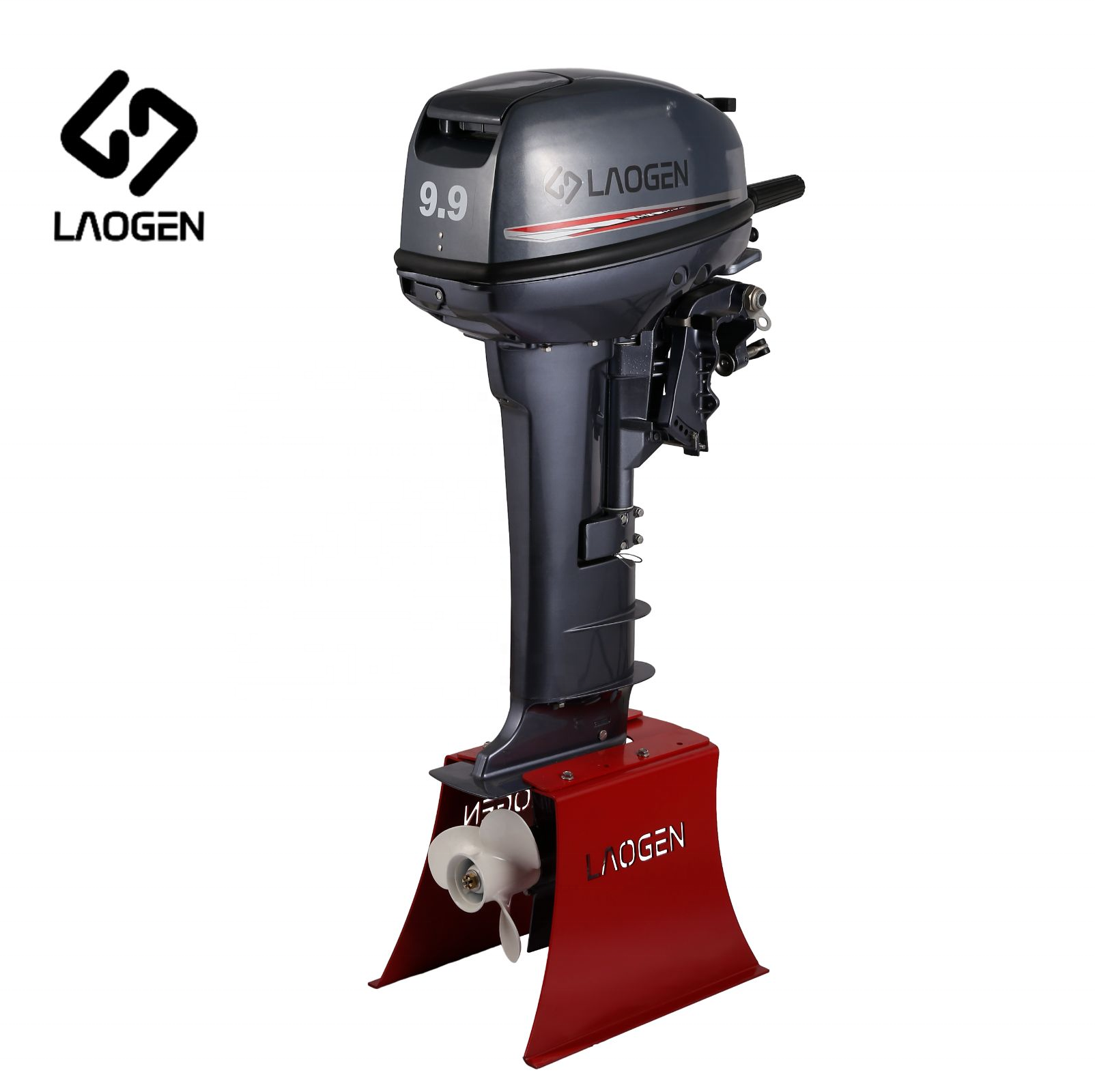 Laogen outboard engine match yamaha 2 stroke 9.9 hp long shaft marine outboard motor boat engine