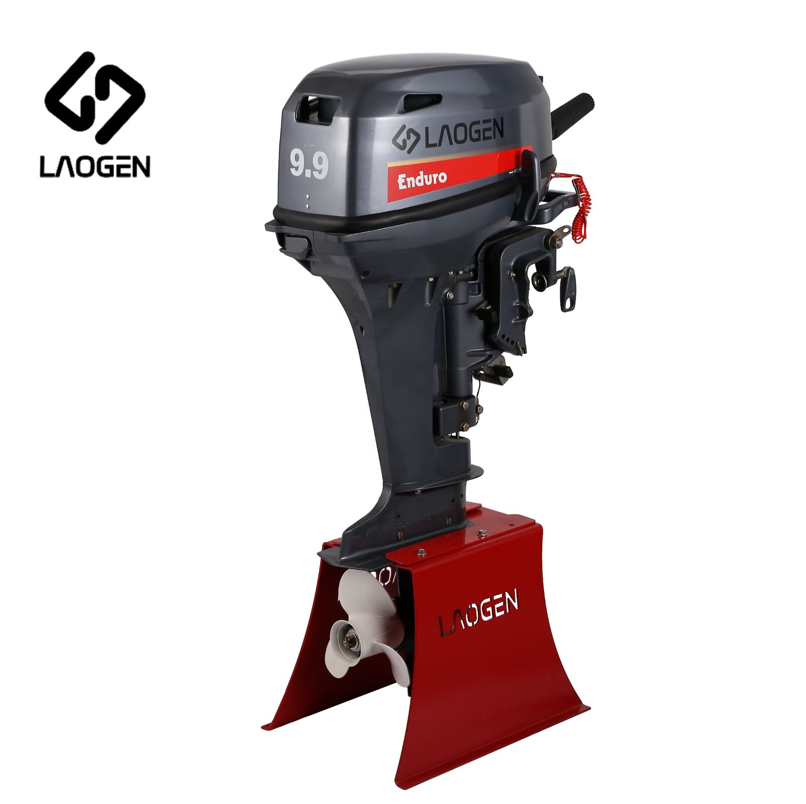 China Laogen outboard motor with Yamaha Enduro 9.9 hp short shaft 2 stroke boat engine