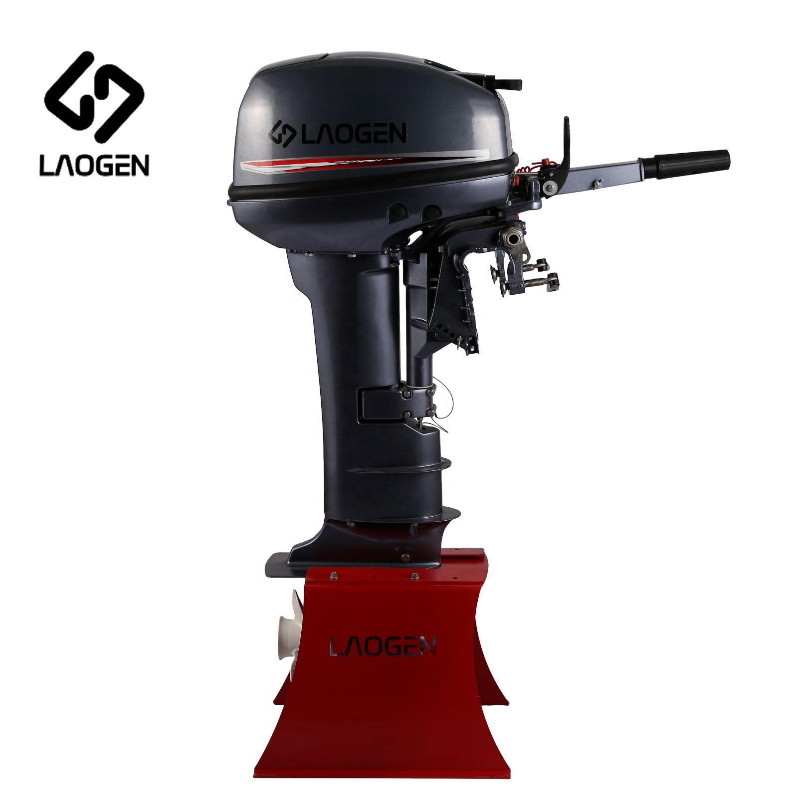 Laogen outboard engine match yamaha 2 stroke 9.9 hp long shaft marine outboard motor boat engine