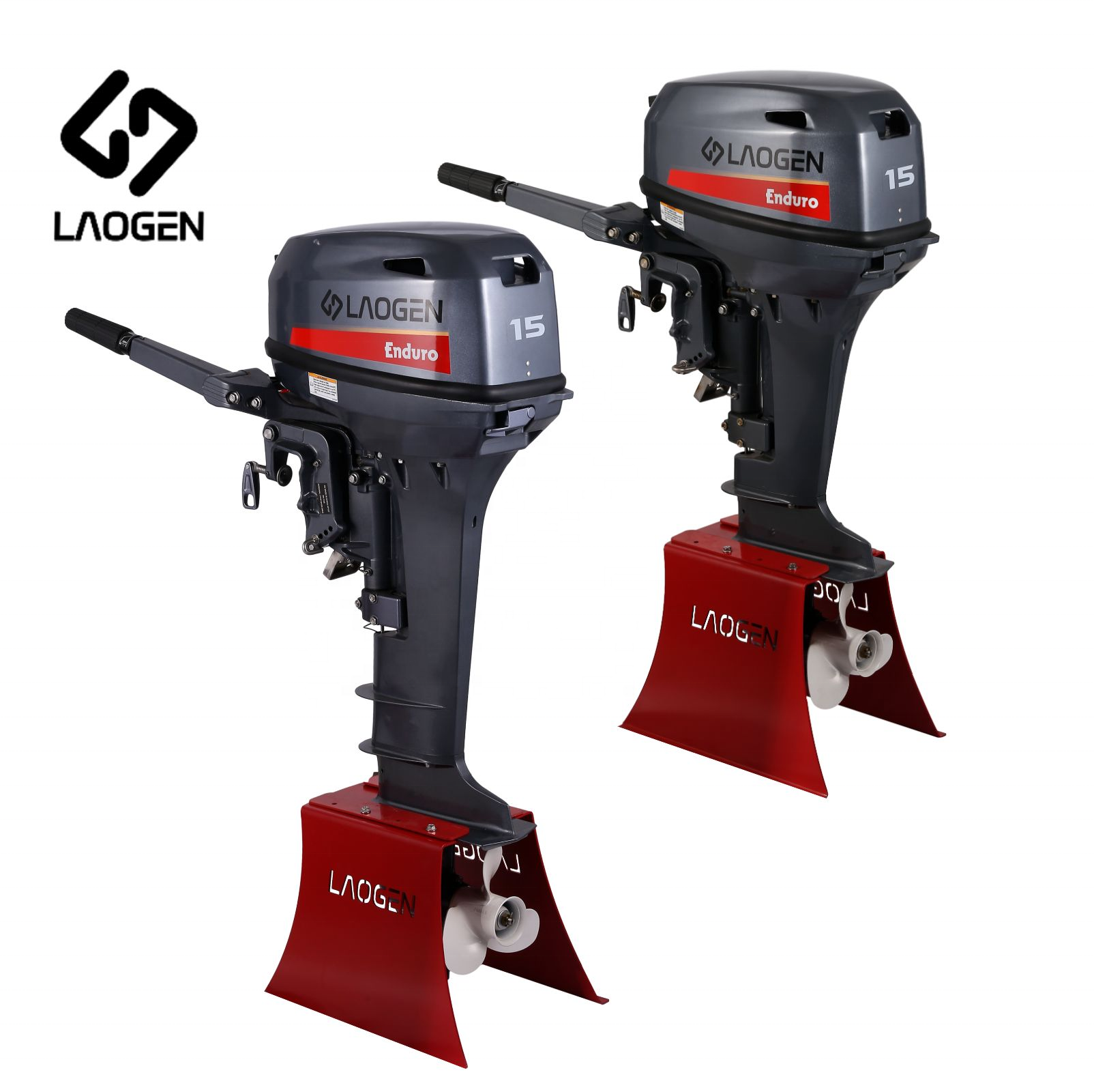 Laogen Enduro outboard engine match yamaha E15D short shaft 2 stroke 15hp 6b4 outboard motor