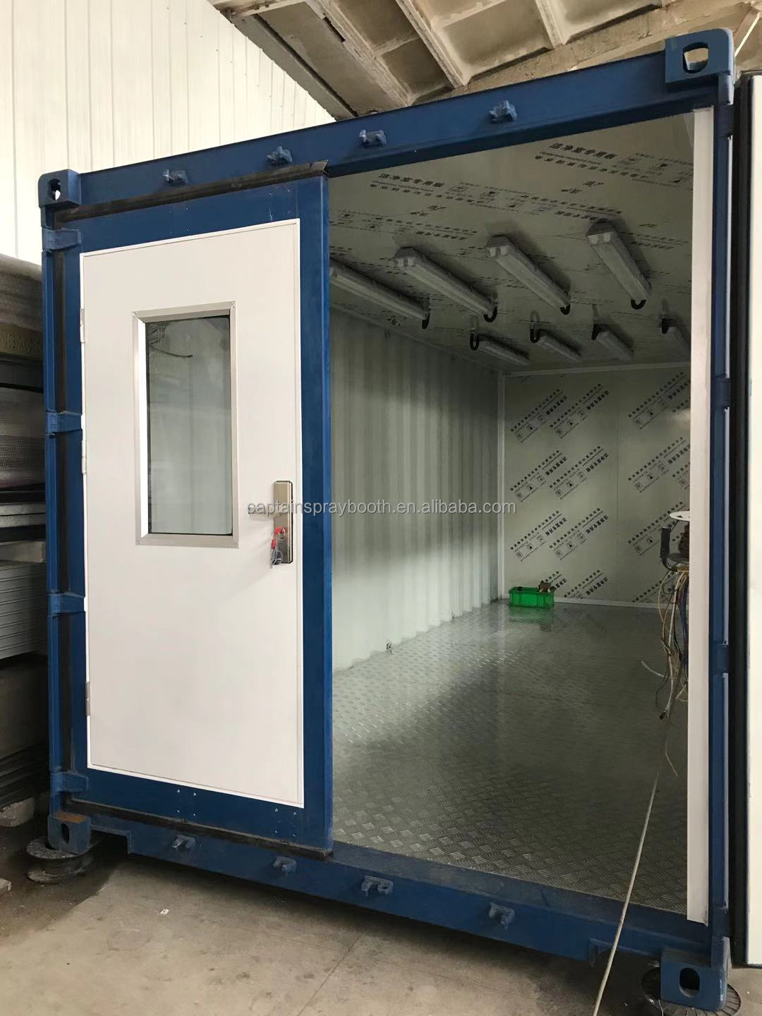 Best quality portable movable container spray booth car paint booth