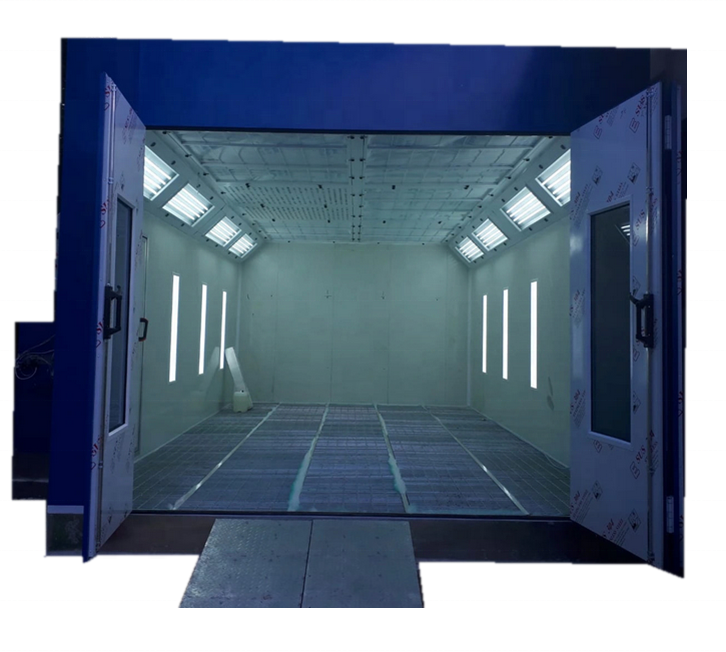 China Manufacturer CE Car Spray Paint Booth Custom Spray Booth Full Down Draft /side light model