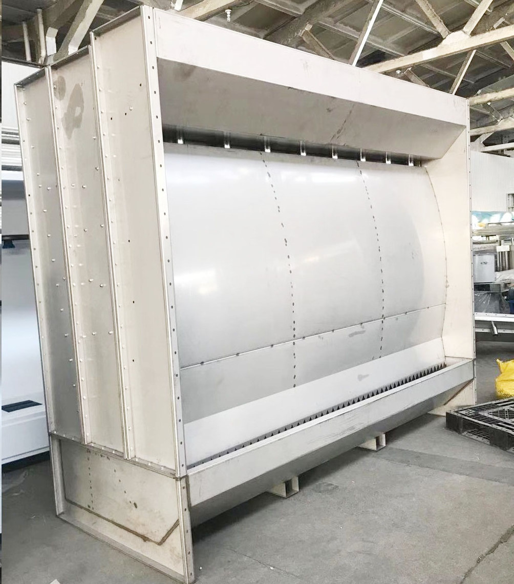 Customized water curtain spray booth / open face water paint booth water curtain cabinet