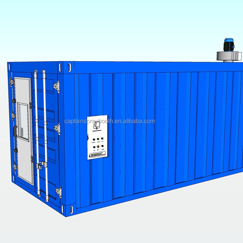 Best quality portable movable container spray booth car paint booth