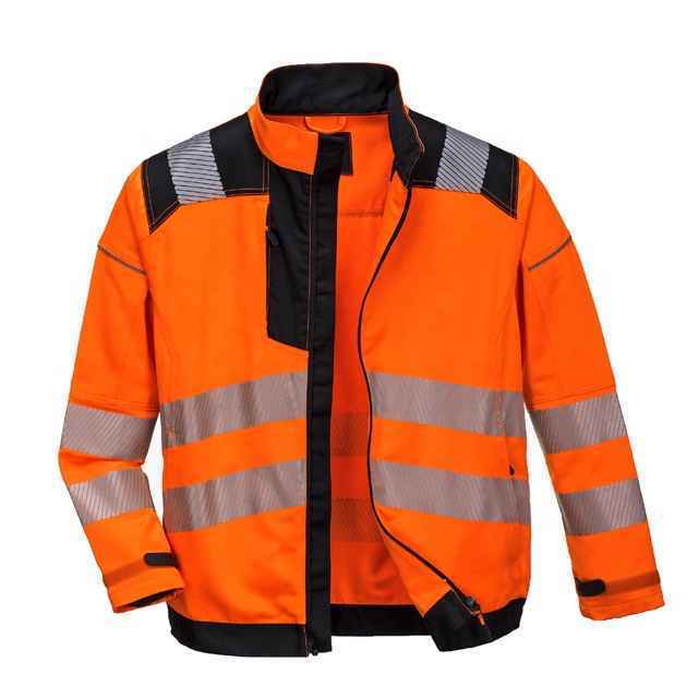 OEM Long Sleeve Hi Vis Reflective Road Safety Jackets Men Solid Color Cheap Best Strap Custom Logo Reflective Tape Hi-Vi Jackets