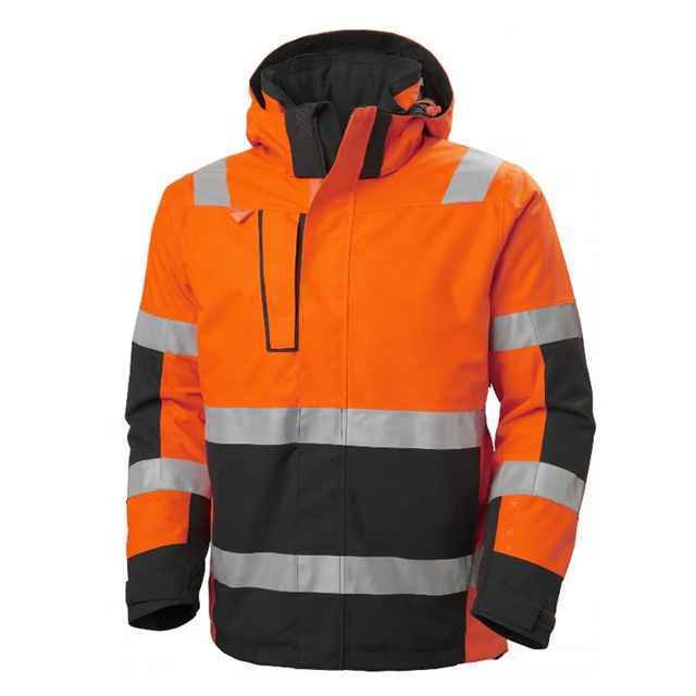 OEM Long Sleeve Hi Vis Reflective Road Safety Jackets Men Solid Color Cheap Best Strap Custom Logo Reflective Tape Hi-Vi Jackets