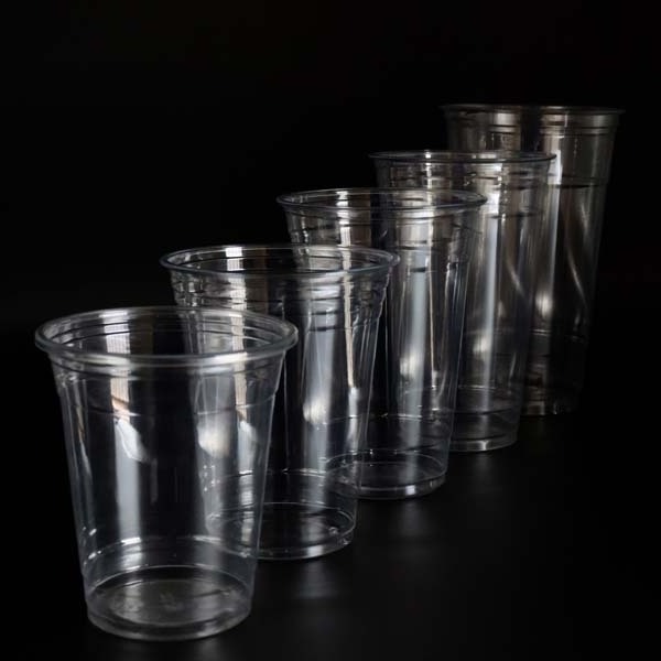 Disposable Iced Cold Drinks Coffee Tea Smoothie Cup Wholesale Plastic Cup Printing ice cream cup with lids and straws