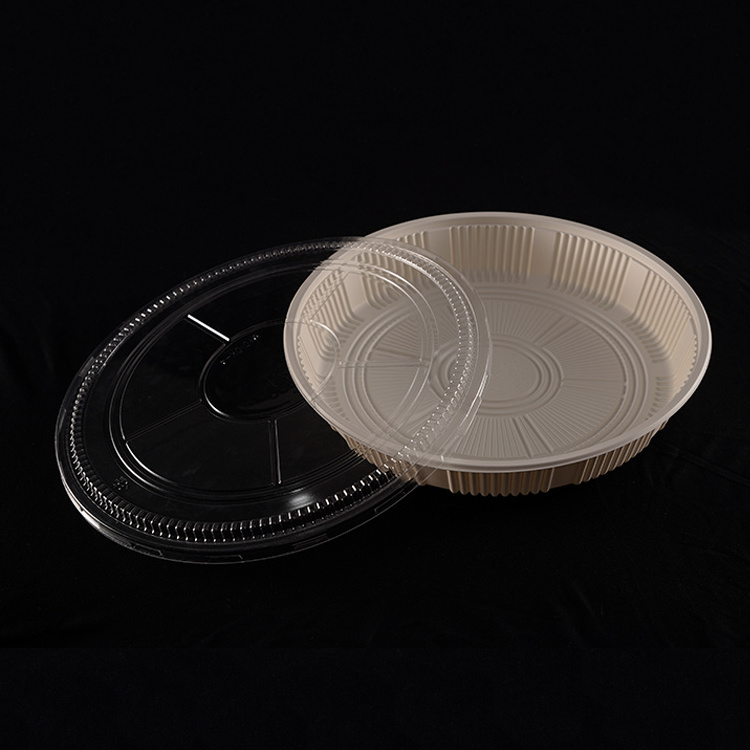 Hot Sale PP Plastic Disposable Clear Cake Dome Packaging Cake Round Container with Lid Cover