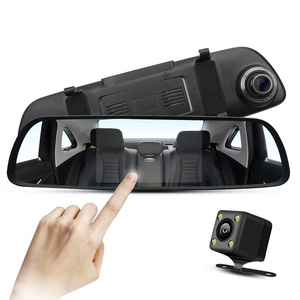 5.0'' Monitor Car Rearview Mirror Dashcam Full hd 1080P Vehicle Blackbox DVR