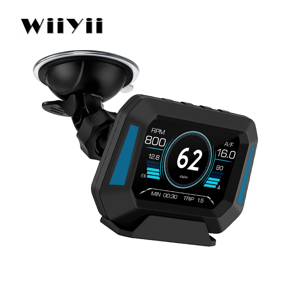 WiiYii Factory Direct P21 OBD2 GPS speedometers car gauge diagnostic tools HUD Head Up Display obd2 Gauge