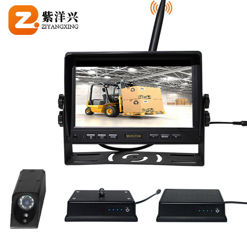 7inch Monitor 2 Channel Front Reverse Fork Mounted Forklift Wireless Camera System