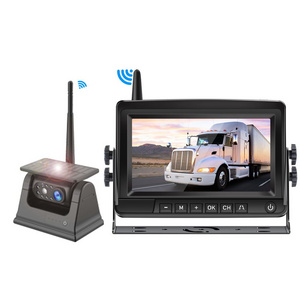 360 Car Camera System 4k Front and Back Rear View Cctv Kit Wireless Security Cameras 7 inch 1080p Lcd Car Monitor