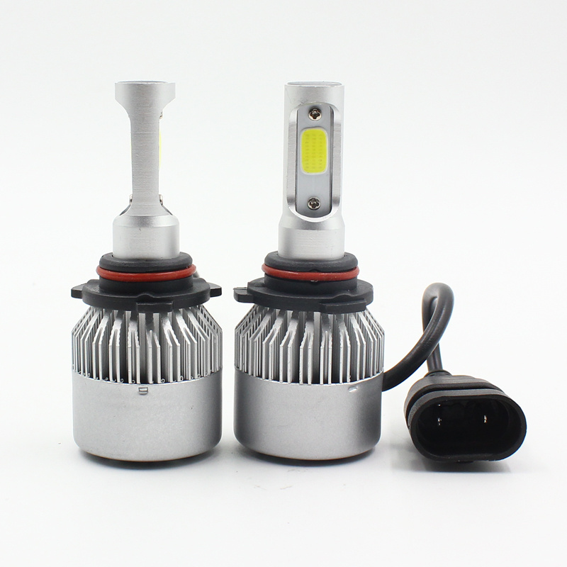 COB LED Bulbs H11 H13 12V 9005 9006 H3 9004 9007 9012 72W 8000LM Car LED lamp Fog Light 6500K S2 H4 H7 H1 S2 Led Headlight