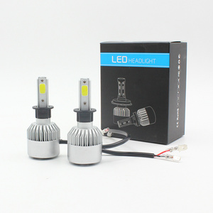 S2 LED headlights H4 36W 6000LM COB H1 H3 H7 H8 H11 9005 9006 5202 9012 hir2 H4 LED Car headlight bulbs fog lamps