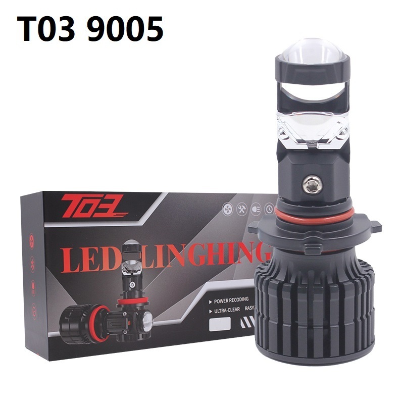 T03 Car led projector lens h11 LED Headlight headlamp 20000LM 100W auto led headlights led h7 h4 9005 9006 led headlight bulb