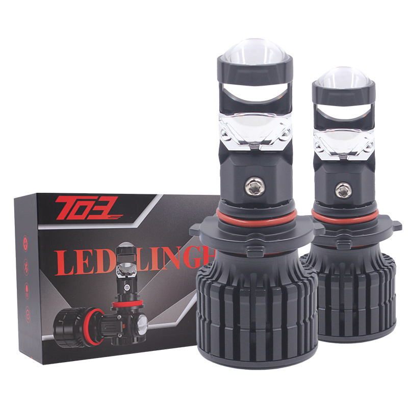 T03 Car led projector lens h11 LED Headlight headlamp 20000LM 100W auto led headlights led h7 h4 9005 9006 led headlight bulb