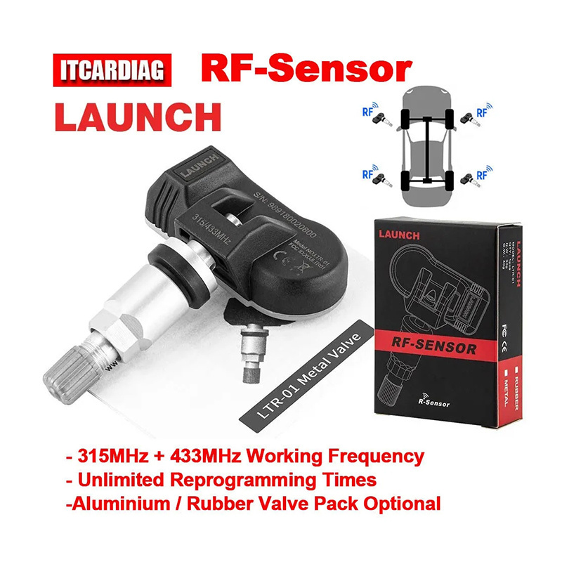 Universal LAUNCH X431 RF-SENSOR TPMS Tire Pressure Sensor 315MHz 433MHz Tire Repair Tools Scanner Tester Programming