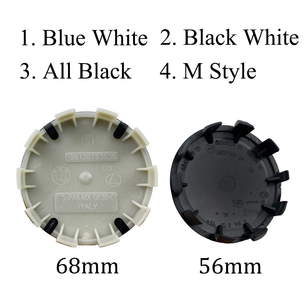 56mm 68mm 10pin Custom Auto Car Wheel Center Hub caps Rim Caps Covers  For E36 E46 E53 E90 E60 E61 E93 E87 X1 X3 X5  36136783536