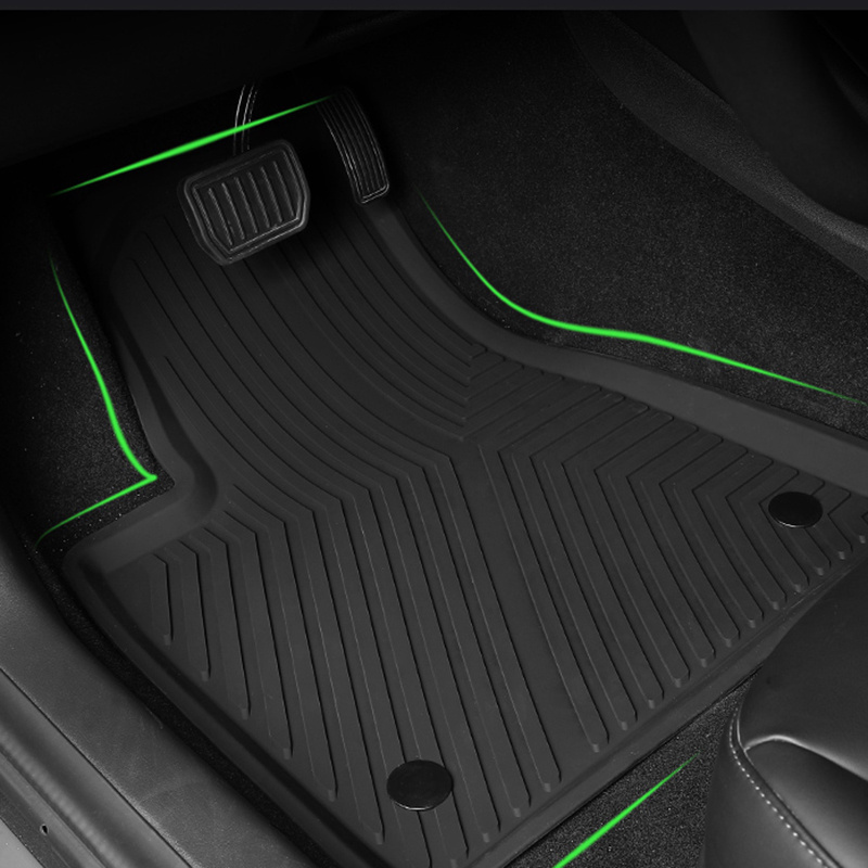 High Quality Factory Supply Non-toxic Anti-skid Suitable for Tesla Model3 Waterproof Silicone 3D Car Floor Mats