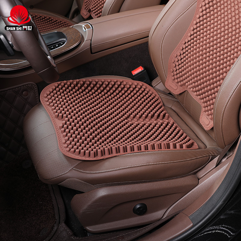 SHANSHI Ventilation cooling 3d design silicone car seat cushion universal