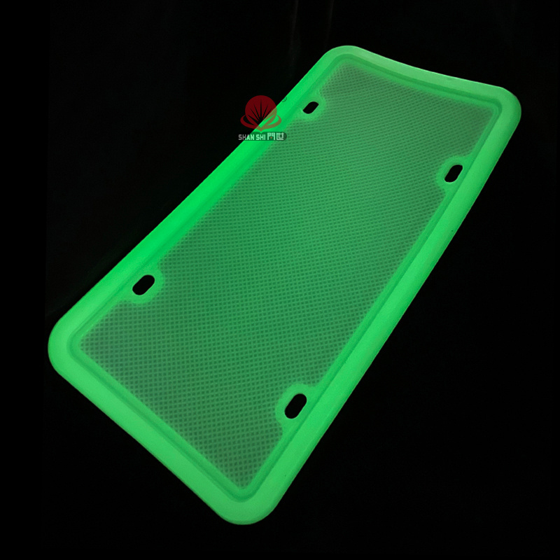 Customized New Design Protector Cover Luminous Car Model Silicone Car License Plate Frame Cover