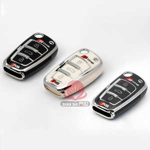 2024 new design s-line graffiti soft tpu car key fob cover flip remote control shell case for Audi A3/Q3/Q2L/A1/S3