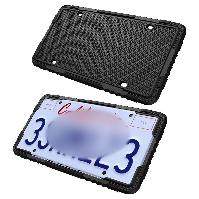 Hot sell North America Multi-color Optional waterproof Heat Resistant silicone car license plate cover