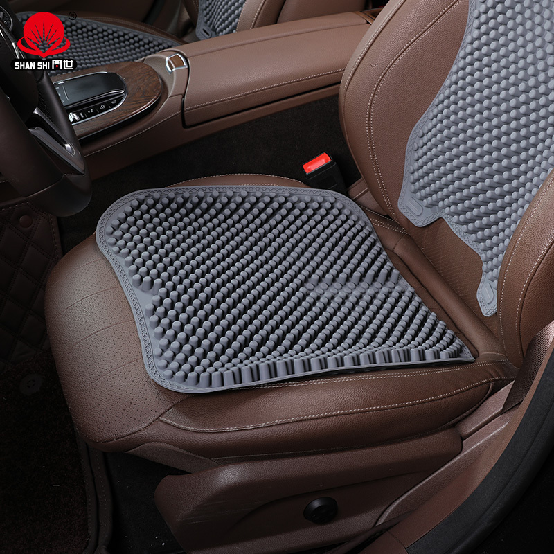 SHANSHI Ventilation cooling 3d design silicone car seat cushion universal