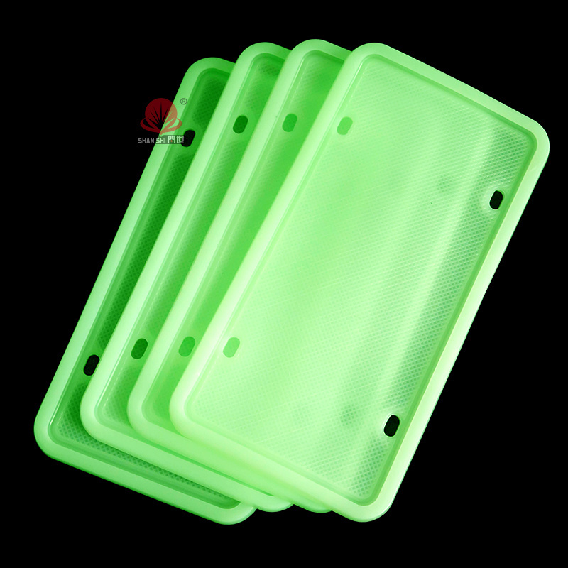 Customized New Design Protector Cover Luminous Car Model Silicone Car License Plate Frame Cover