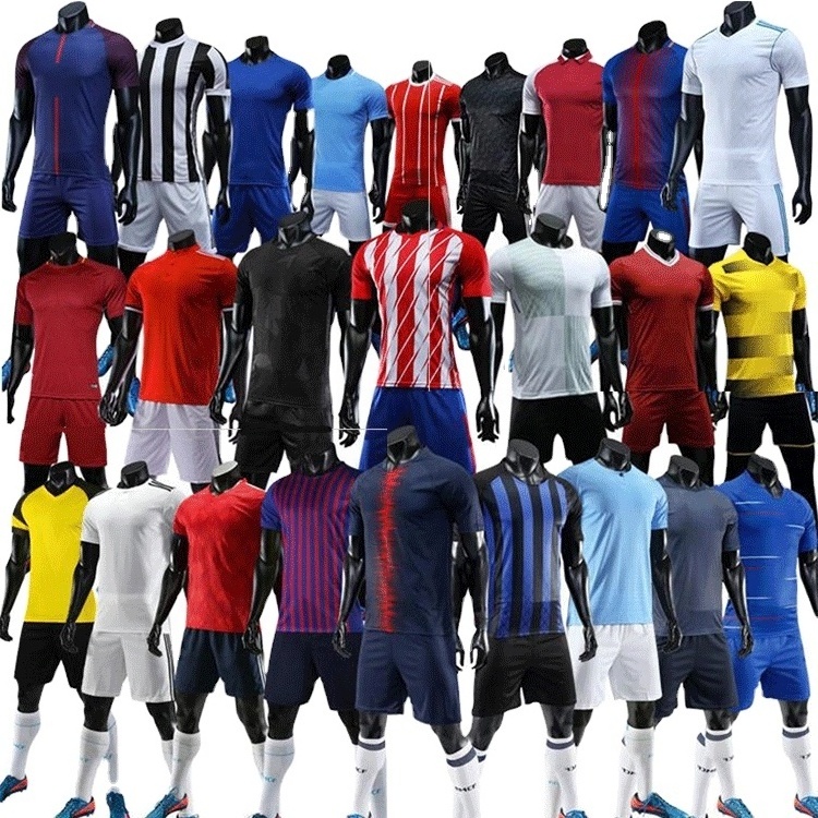 blank football training kit jersey set custom plus size soccer shirts soccer uniform football jerseys soccer wear