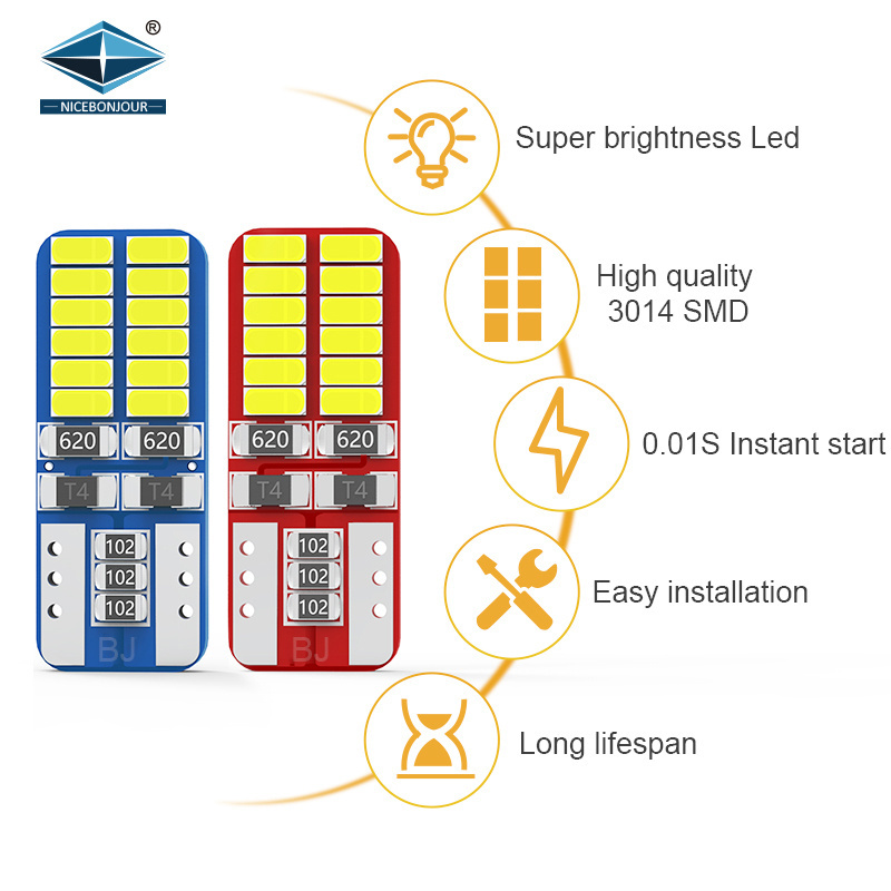 Auto Lighting System T10 Car Light 194 Canbus Bulb W5W Vehicle Lamp 120LM Led Width Light