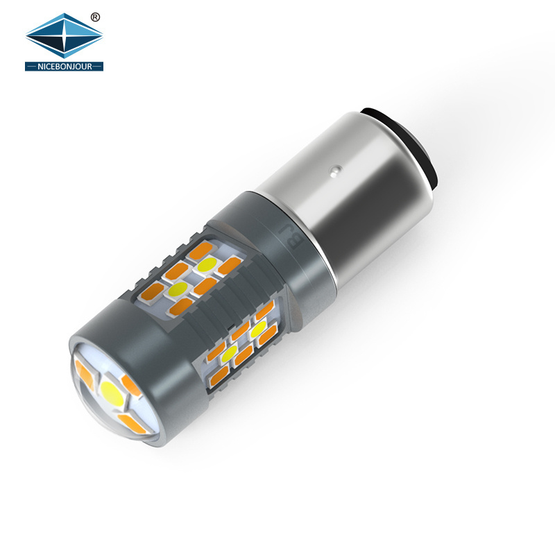 Factory Direct 1157 3157 7443 Led Switchback 2835 21Smd Amber Led Turn Light Led DRL Turn Signal Light