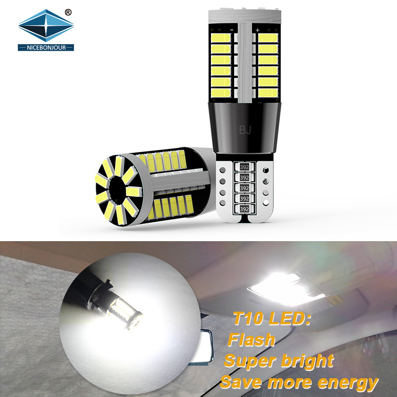 Manufacturer w5w led bulbs flashing strobe lights 194 501 t10 wedge luz led para auto interior car led light bulb