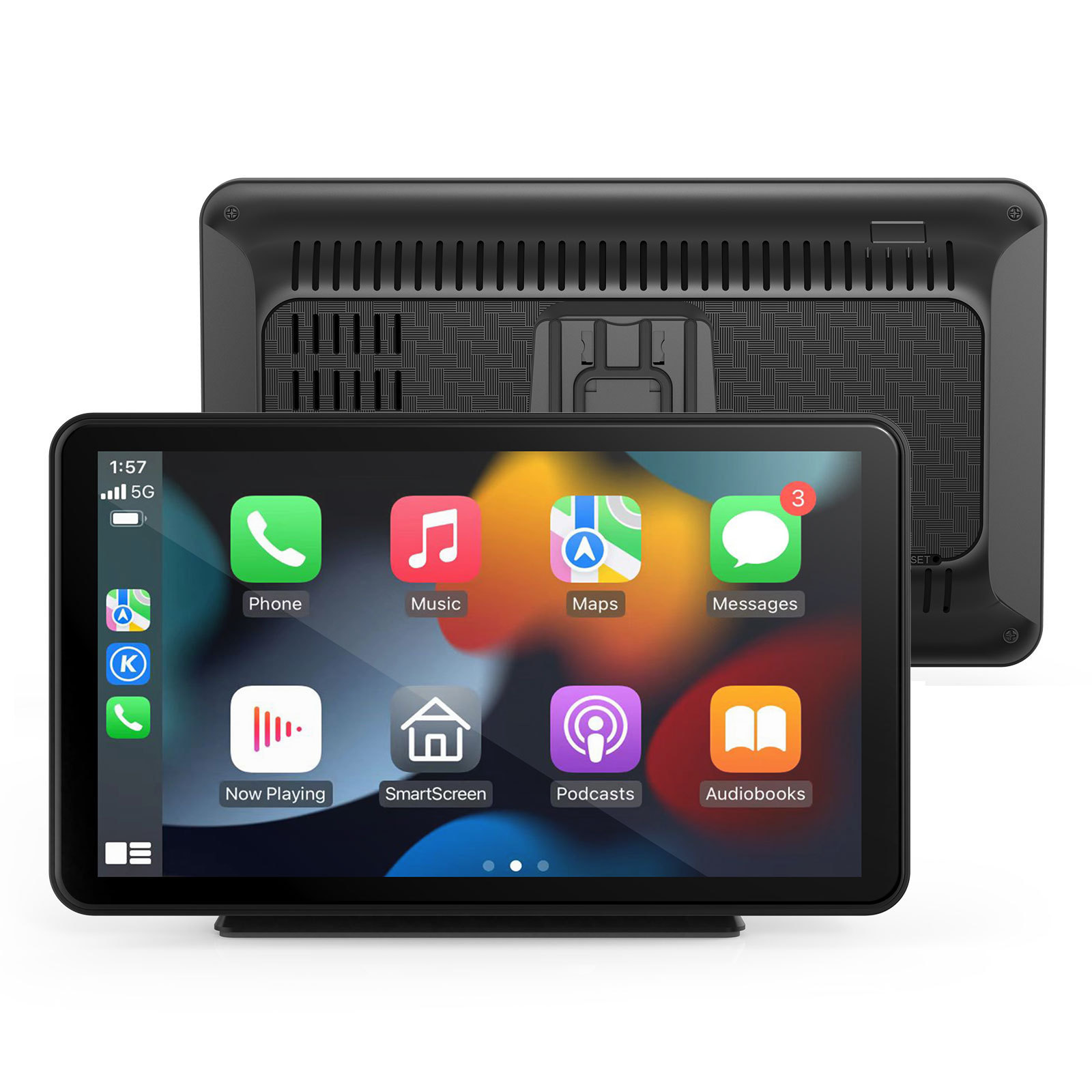 CARABC Smart Portable Wireless Carplay Screen Android Auto Display GPS Navigation 7