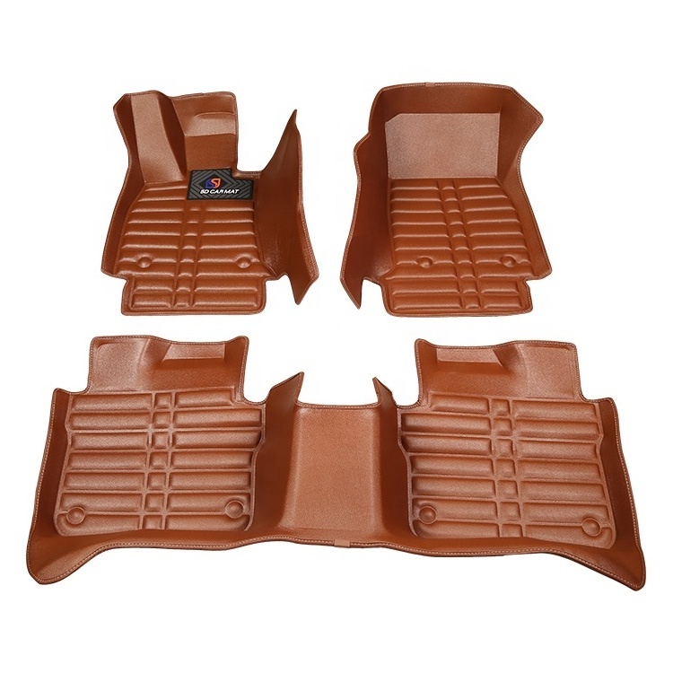 Cangzhou shengguan SENGAR brand Decorative Full Set 3PCS/Set PVC Coil Anti-slip Car Floor Mat