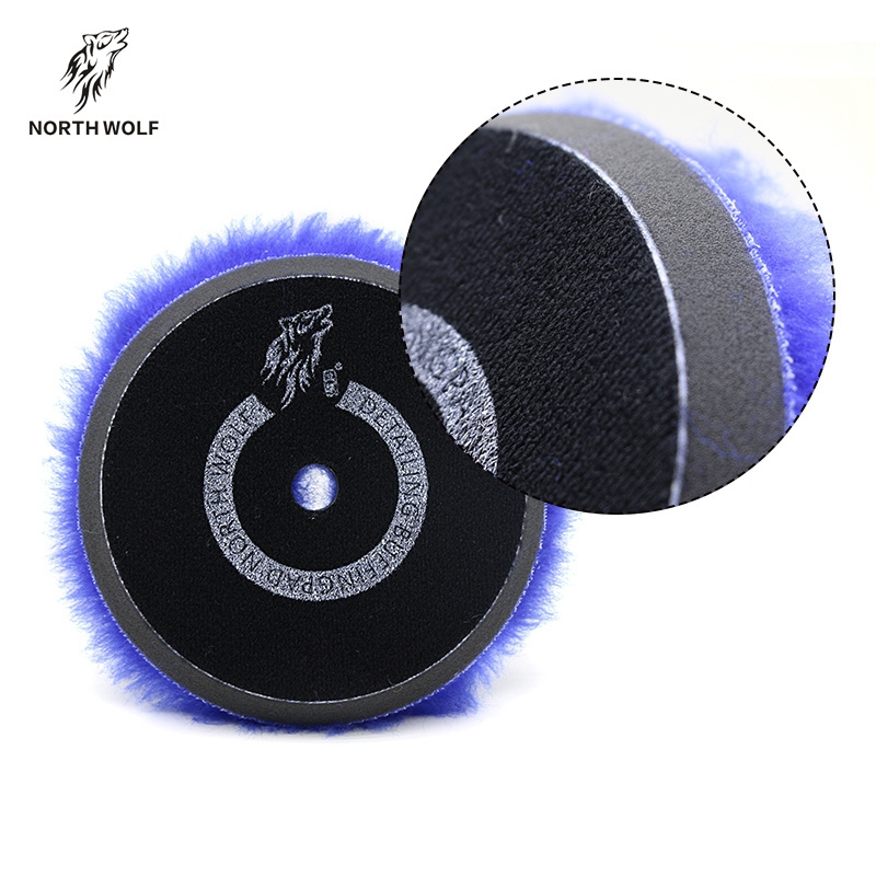 Best Selling DA Wool Car Buffing /Polishing Pad 100% Nature Lamb Skin Wool Cutting Pads