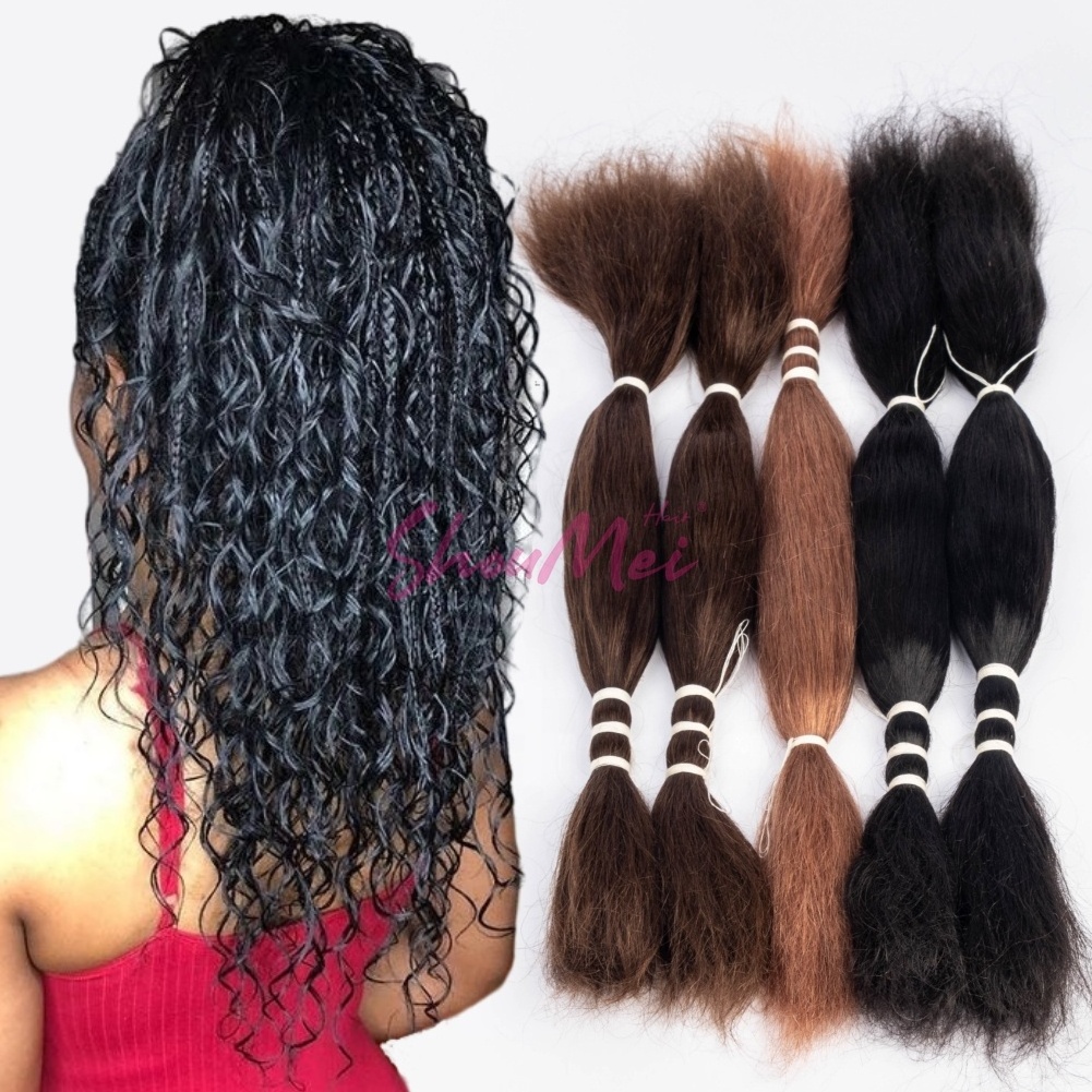 Wet and Wavy Bulk Human Hair No Weft 12A Indian Virgin Remy Wet Water Wavy Bulk Braiding For Boho Braids