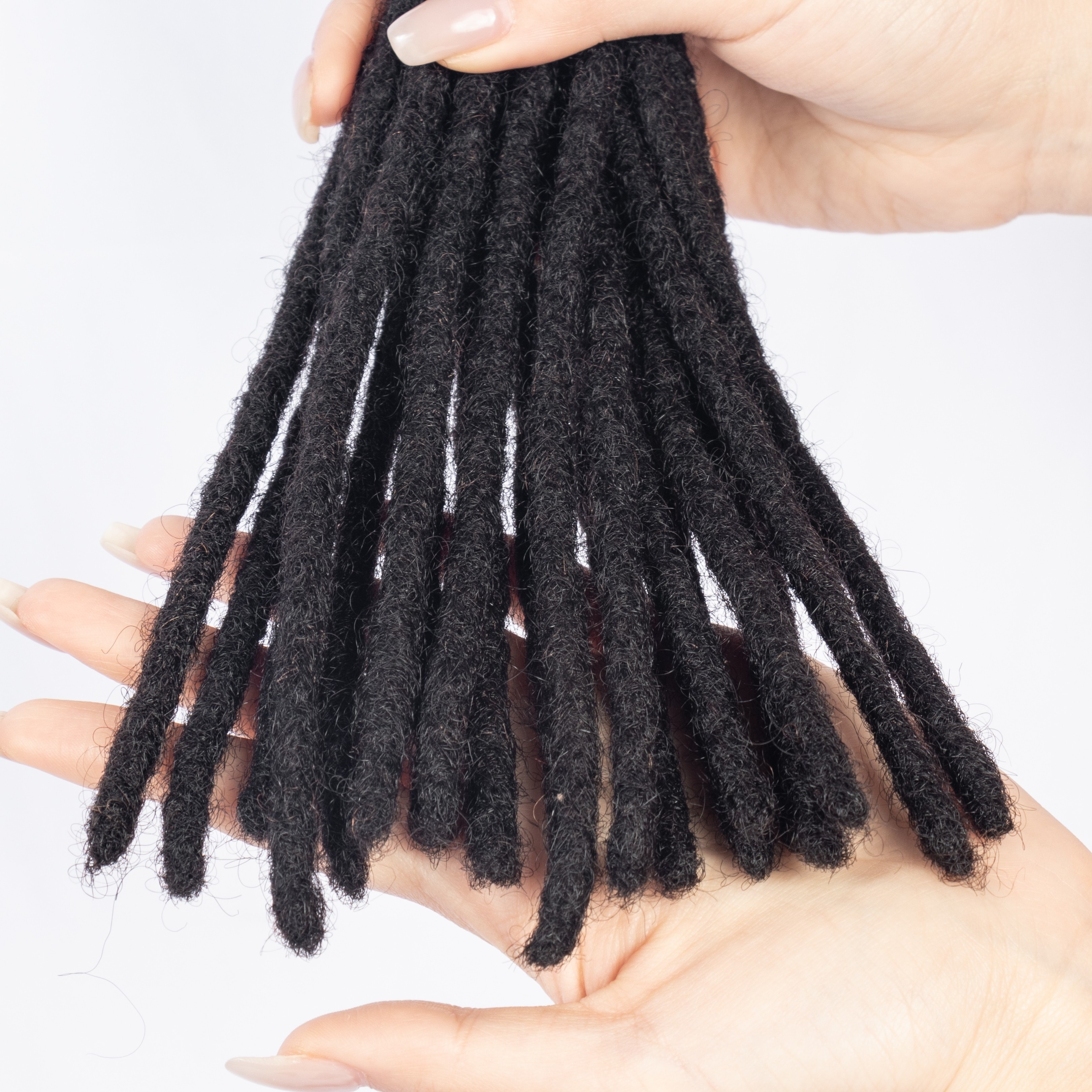 Dreadlock Extensions Human Hair For Men/Women Crochet Braids Dread Loc Extensions 0.6 cm Faux Locks Crochet Hair